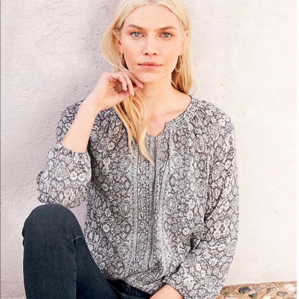 Bohemian Bishop Sleeve Blouse- worn once!